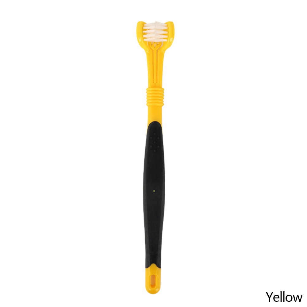 Multi-Angle Three Sided Pet Toothbrush